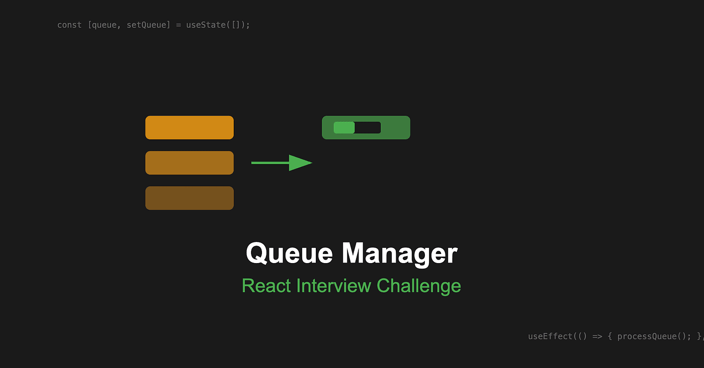 Advanced Frontend Interview Challenge: Implementing a Queue Manager